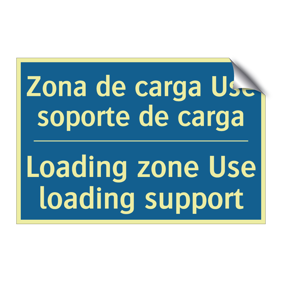 Zona de carga Use soporte de carga /.../ - Loading zone Use loading support /.../
