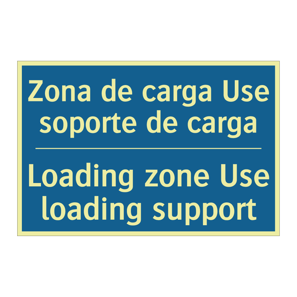 Zona de carga Use soporte de carga /.../ - Loading zone Use loading support /.../