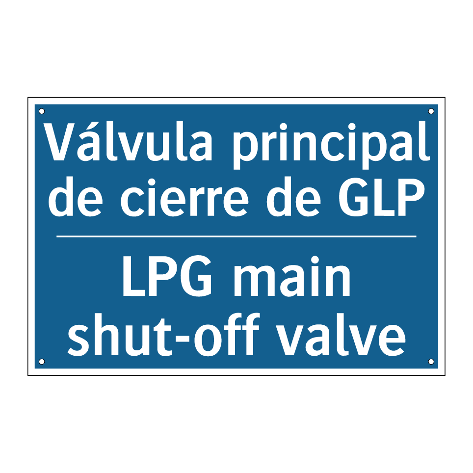 Válvula principal de cierre de /.../ - LPG main shut-off valve