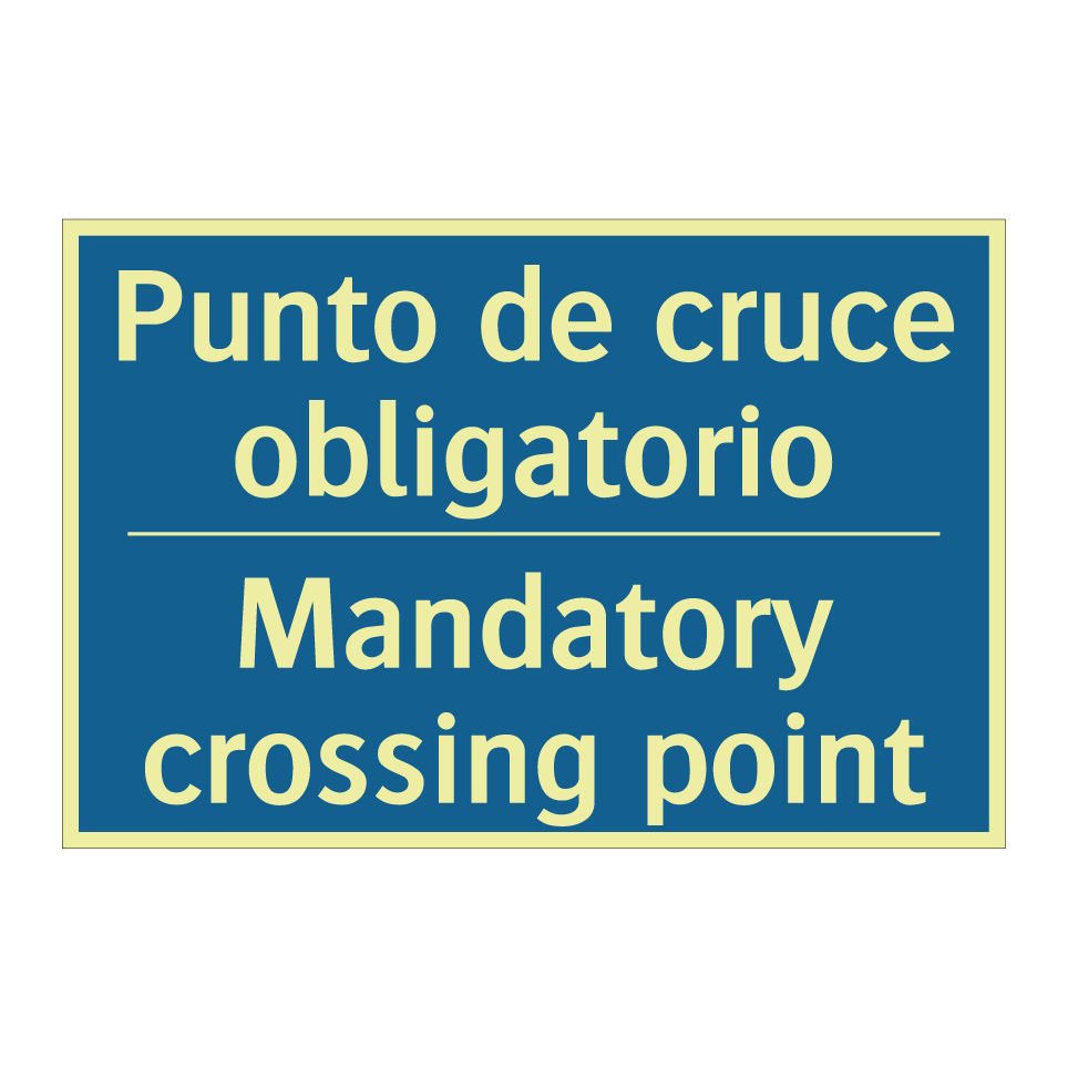 Punto de cruce obligatorio - Mandatory crossing point
