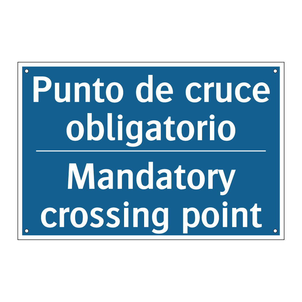 Punto de cruce obligatorio - Mandatory crossing point