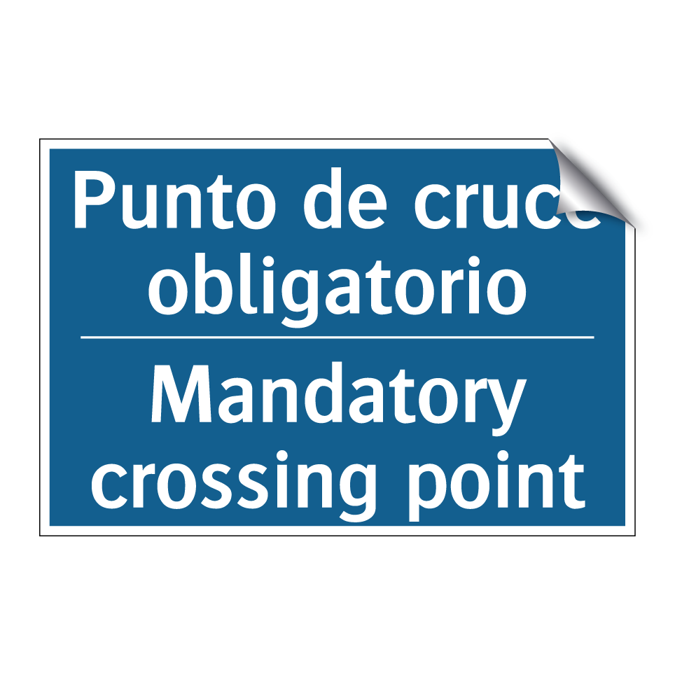 Punto de cruce obligatorio - Mandatory crossing point