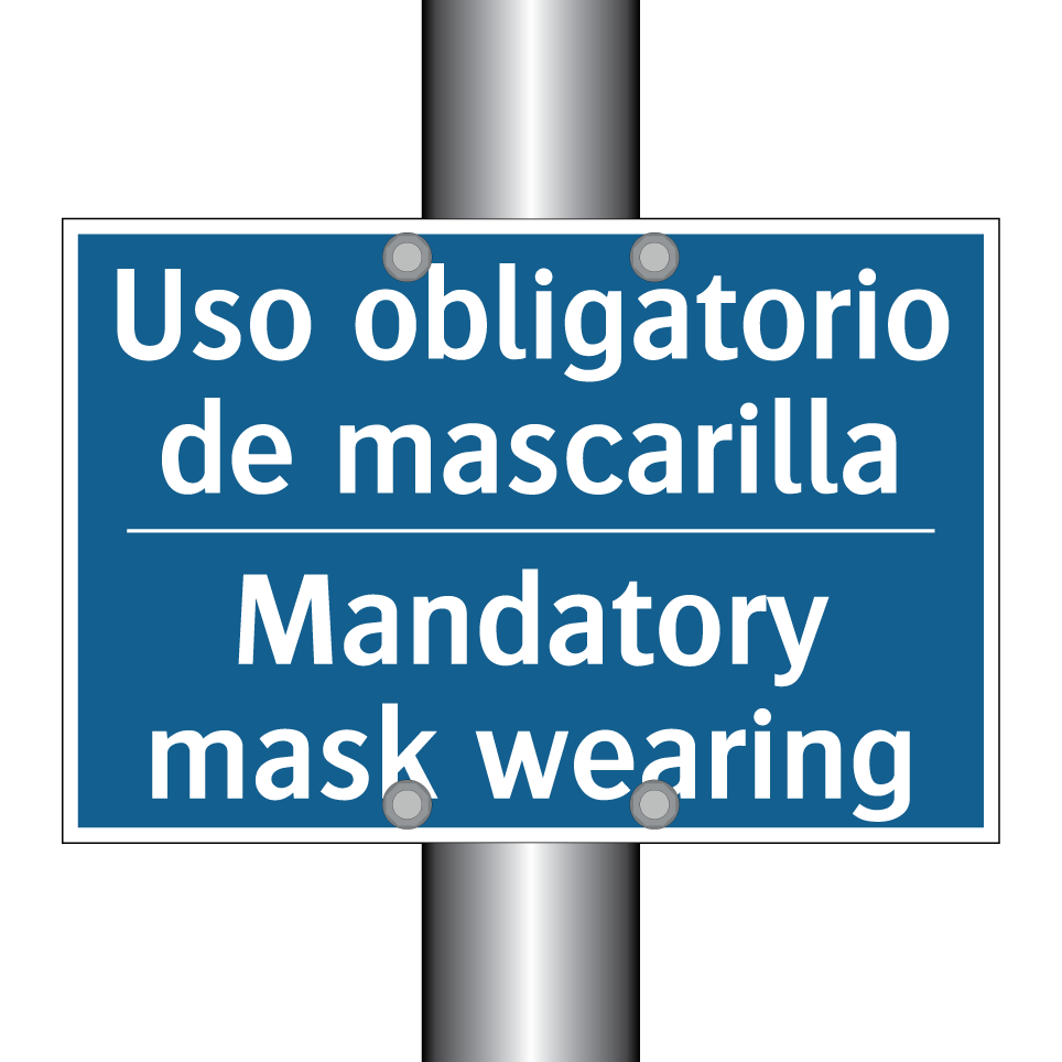 Uso obligatorio de mascarilla - Mandatory mask wearing