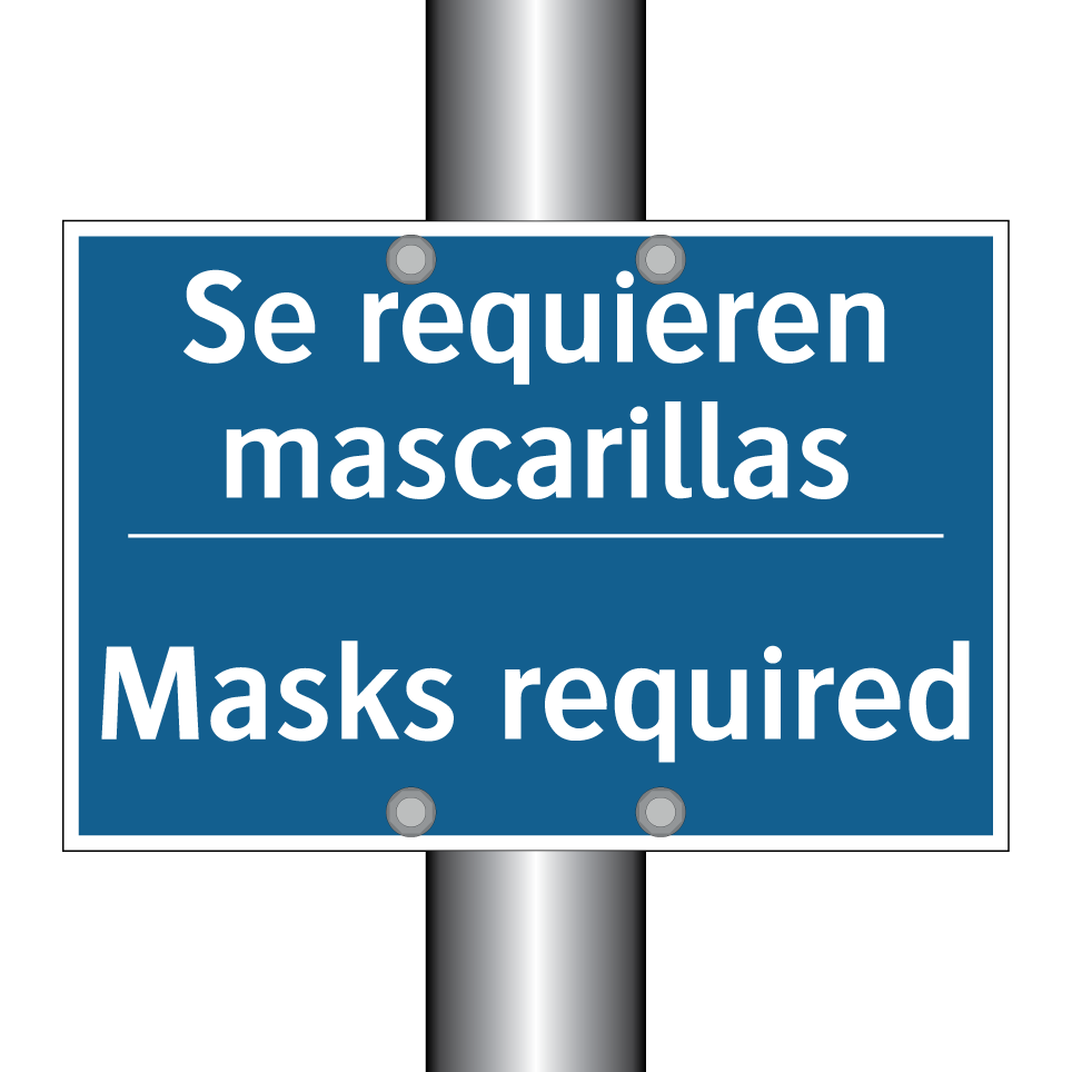 Se requieren mascarillas - Masks required