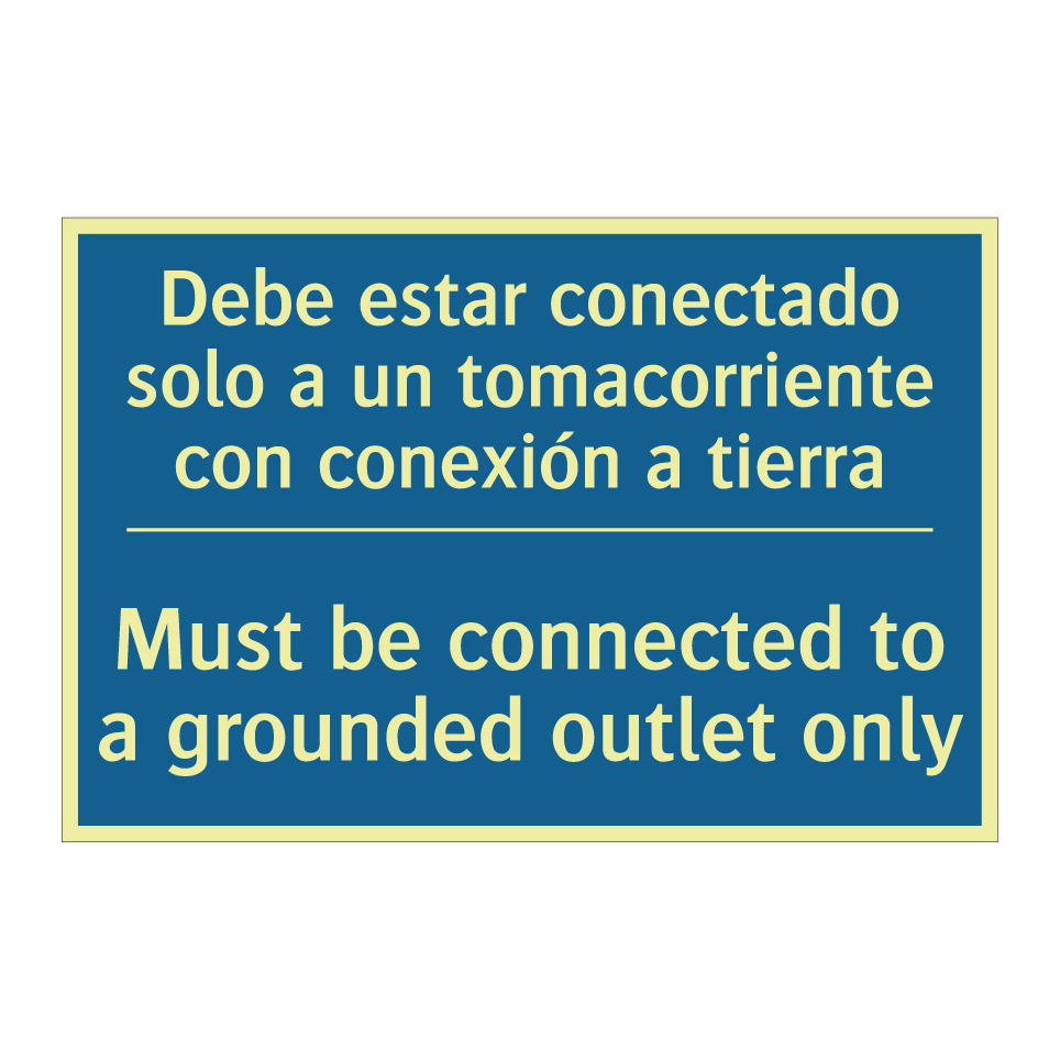 Debe estar conectado solo a un /.../ - Must be connected to a grounded /.../