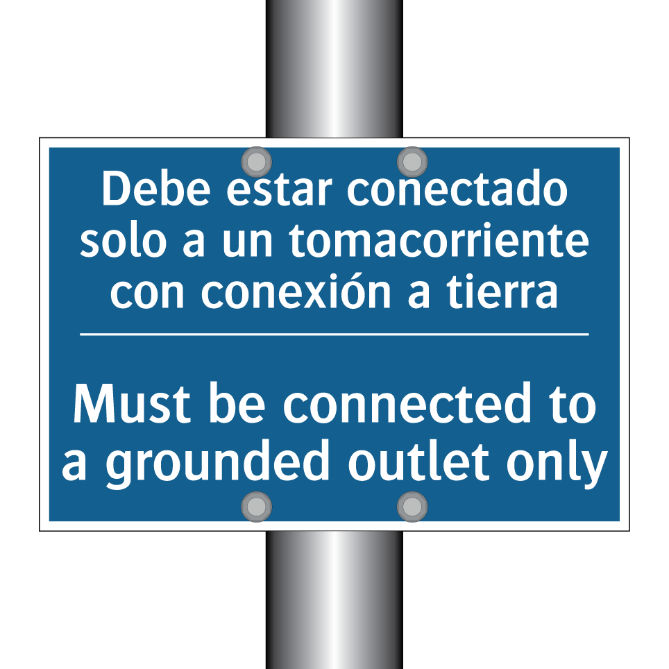 Debe estar conectado solo a un /.../ - Must be connected to a grounded /.../