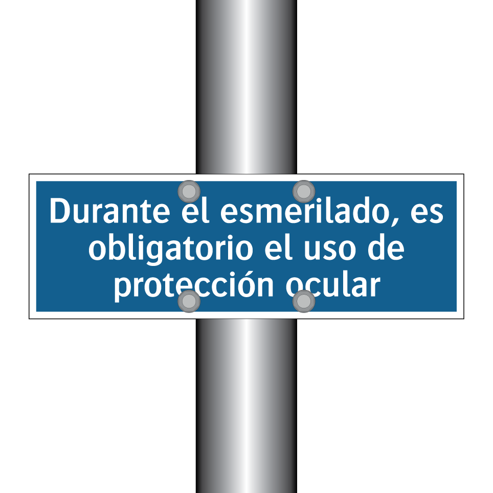 Durante el esmerilado, es obligatorio el uso de protección ocular