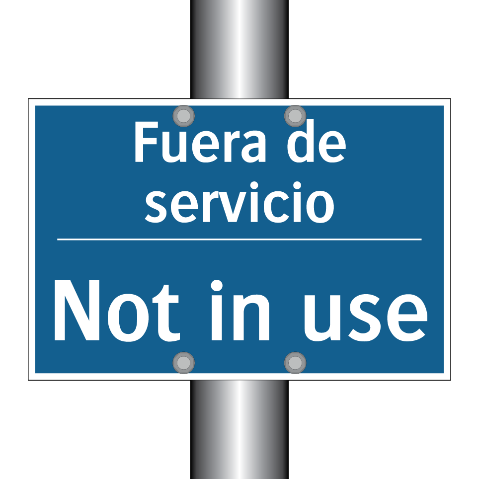 Fuera de servicio - Not in use