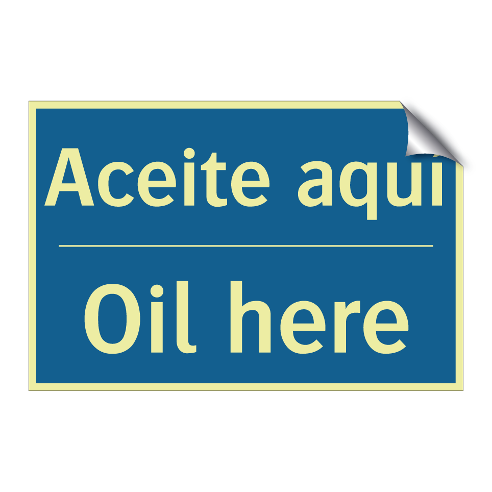 Aceite aquí - Oil here