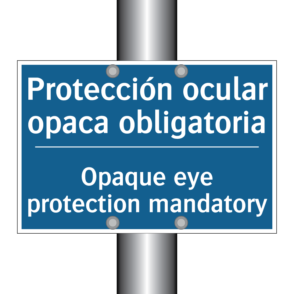 Protección ocular opaca obligatoria /.../ - Opaque eye protection mandatory /.../