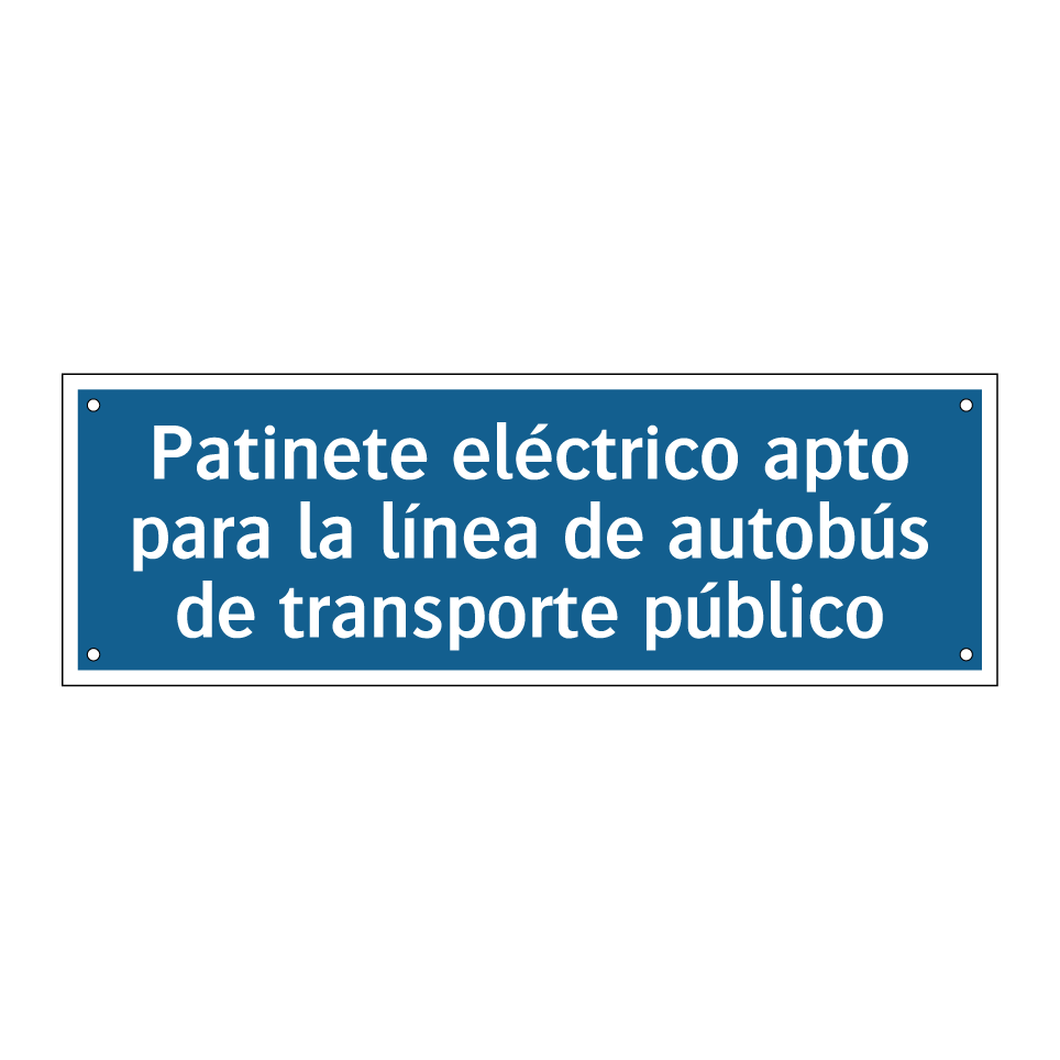 Patinete eléctrico apto para la línea de autobús de transporte público