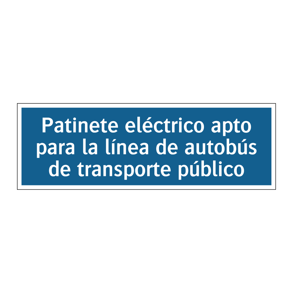 Patinete eléctrico apto para la línea de autobús de transporte público