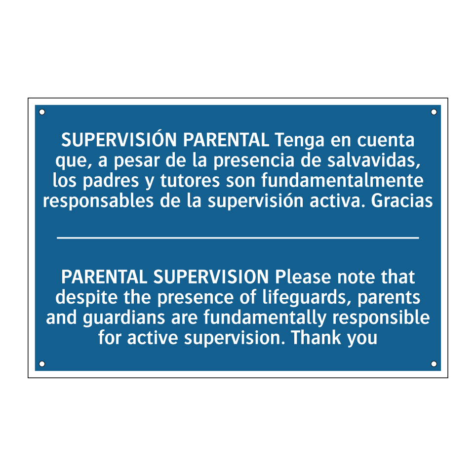 SUPERVISIÓN PARENTAL Tenga en /.../ - PARENTAL SUPERVISION Please note /.../