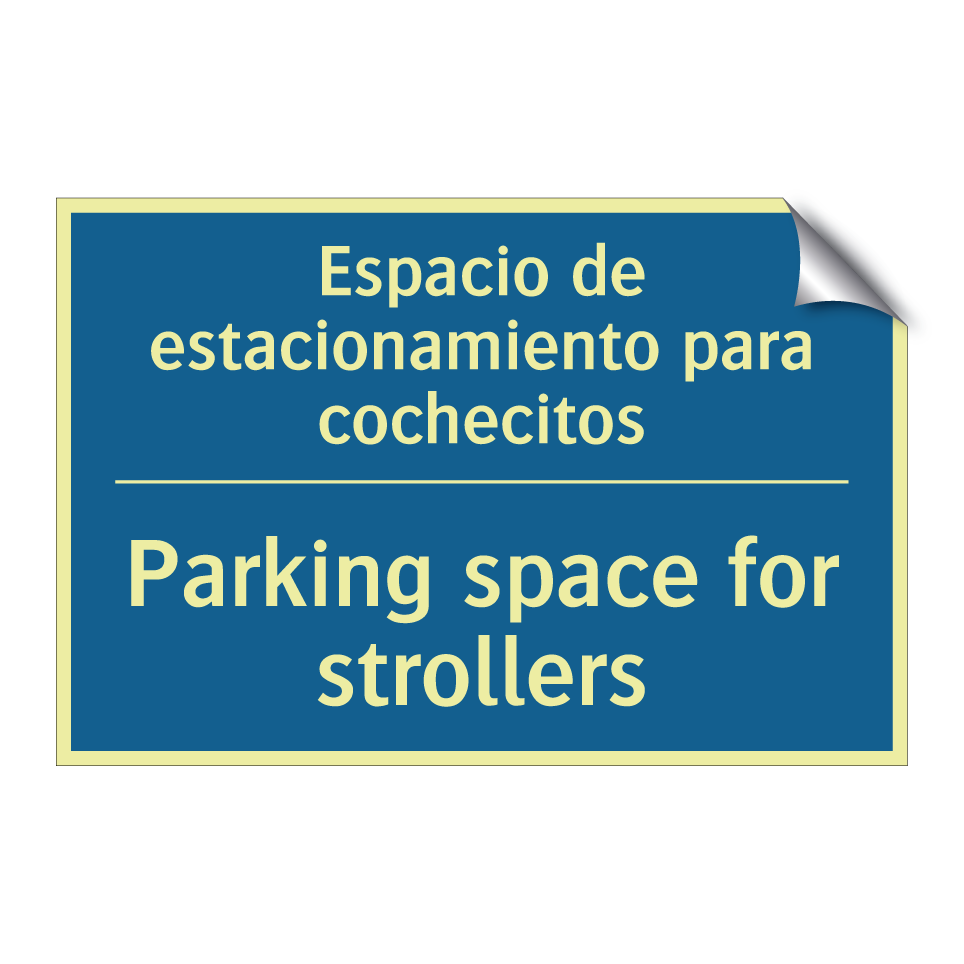 Espacio de estacionamiento para /.../ - Parking space for strollers