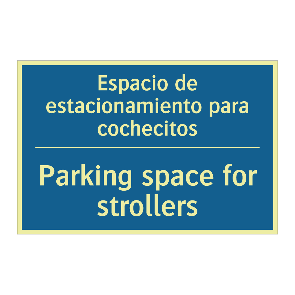 Espacio de estacionamiento para /.../ - Parking space for strollers