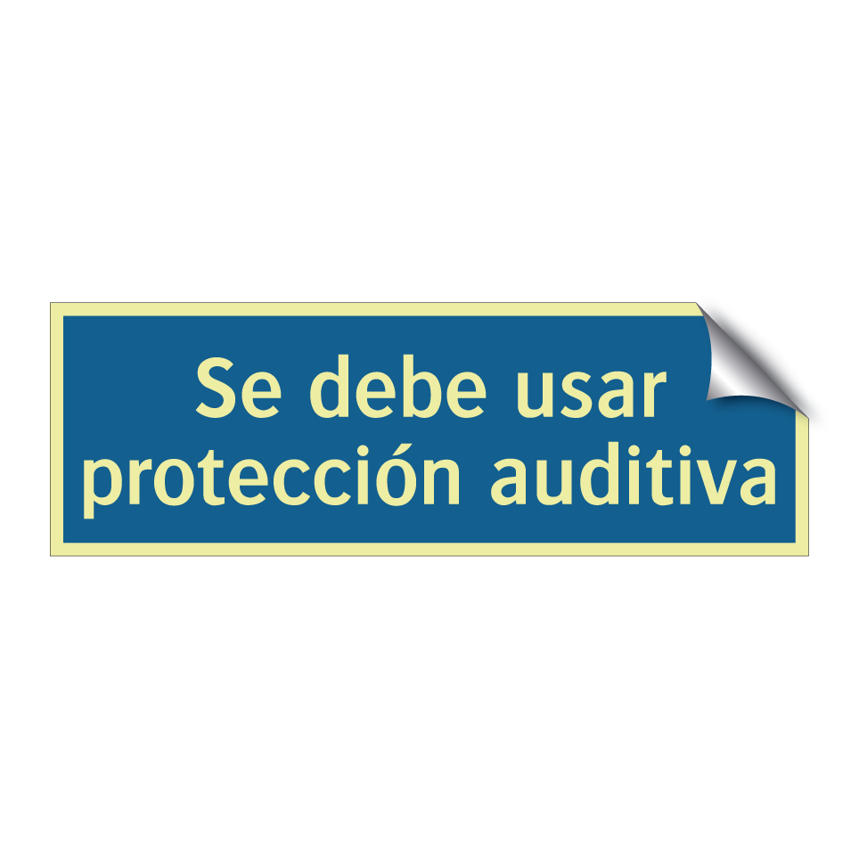 Se debe usar protección auditiva