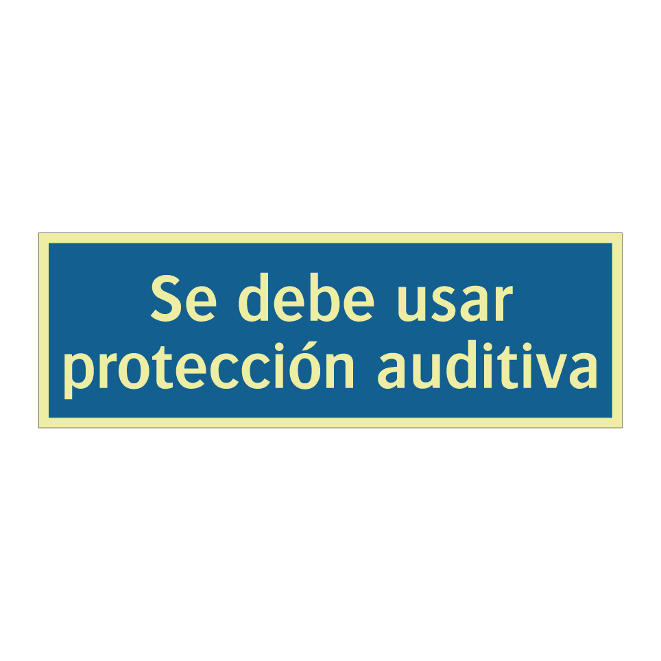 Se debe usar protección auditiva