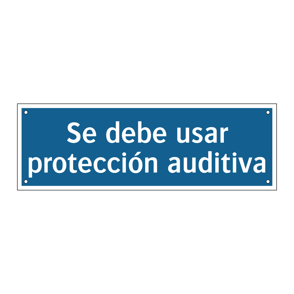 Se debe usar protección auditiva