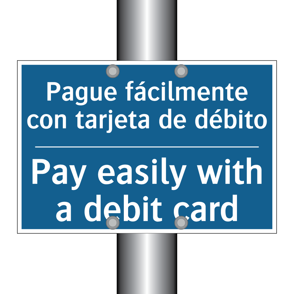 Pague fácilmente con tarjeta de /.../ - Pay easily with a debit card