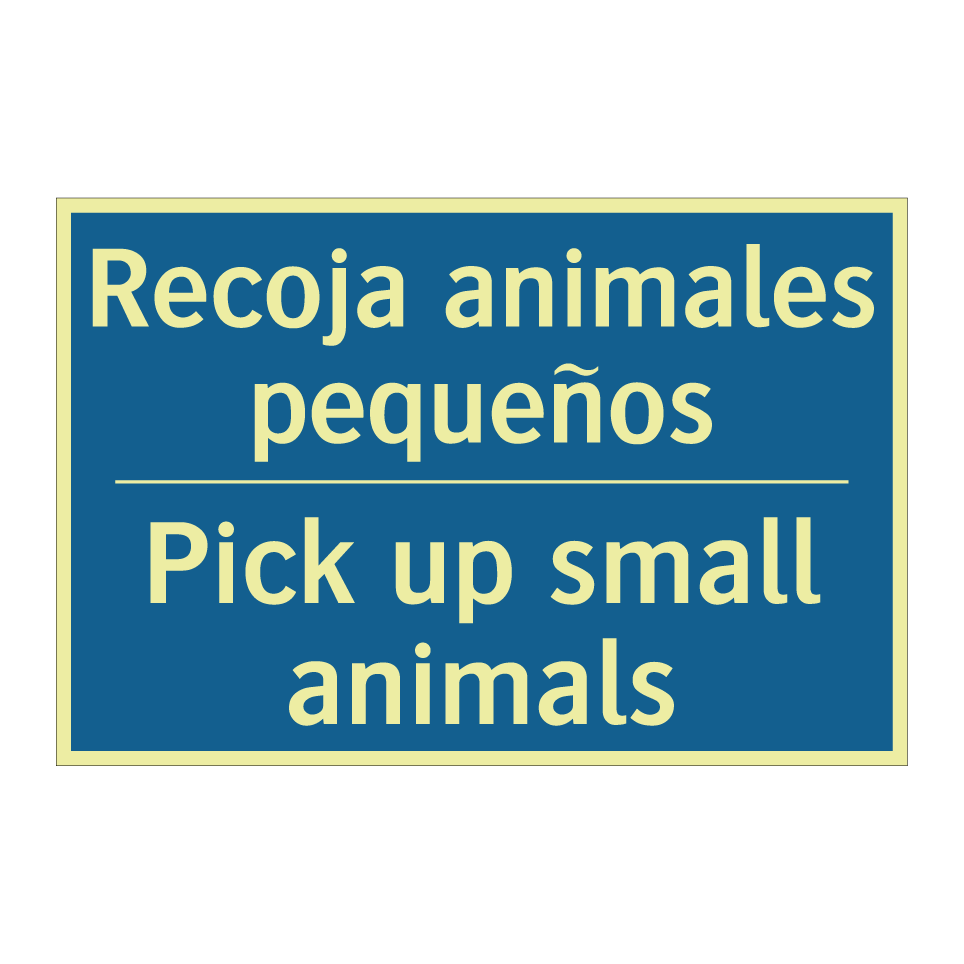 Recoja animales pequeños - Pick up small animals