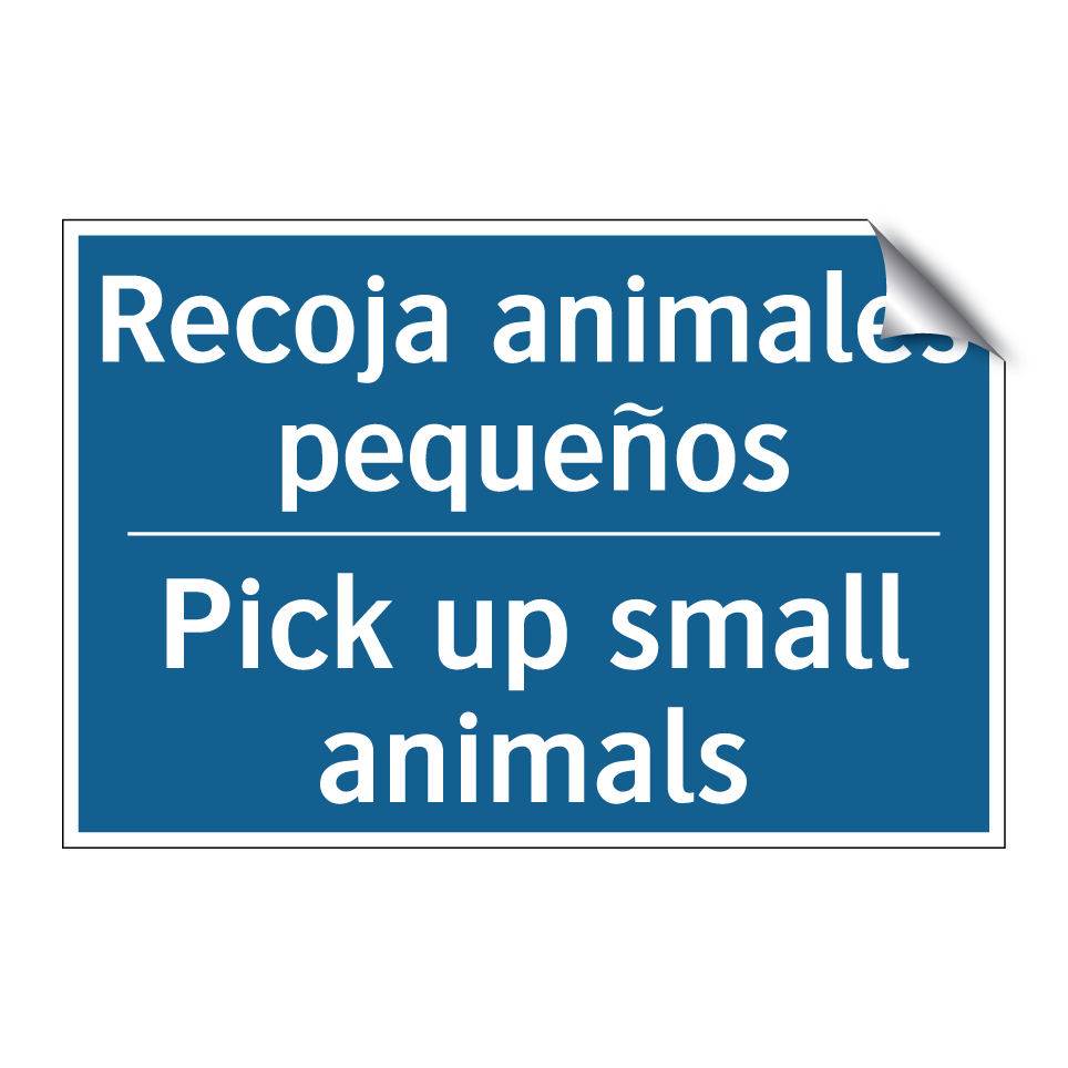 Recoja animales pequeños - Pick up small animals