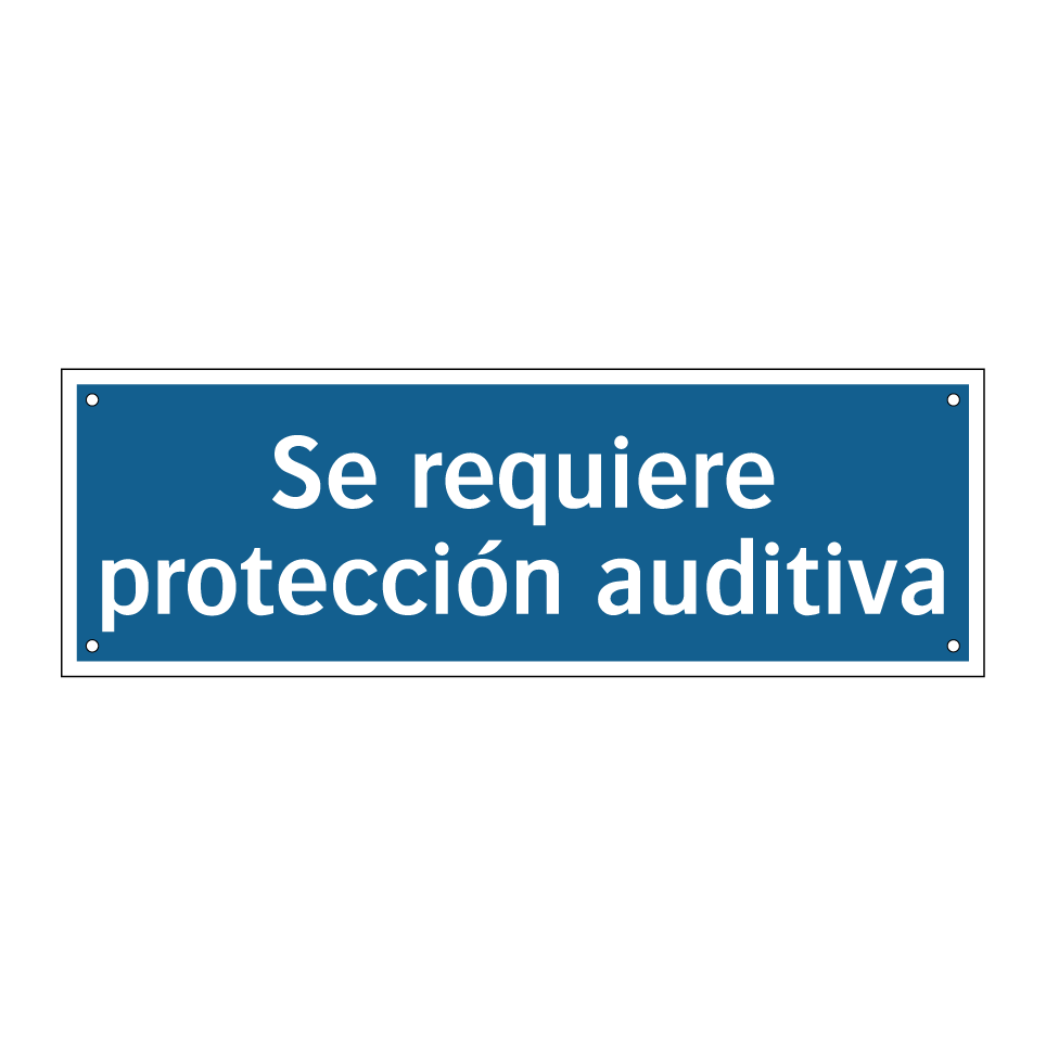 Se requiere protección auditiva