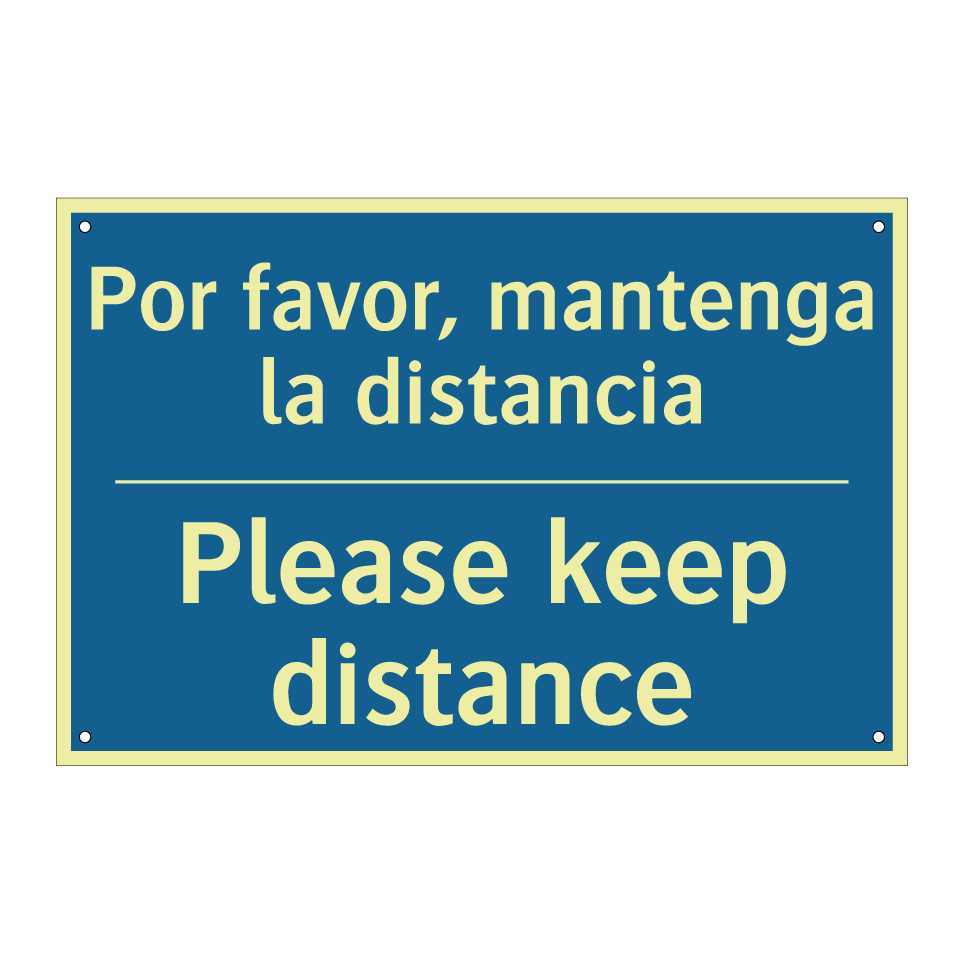 Por favor, mantenga la distancia /.../ - Please keep distance