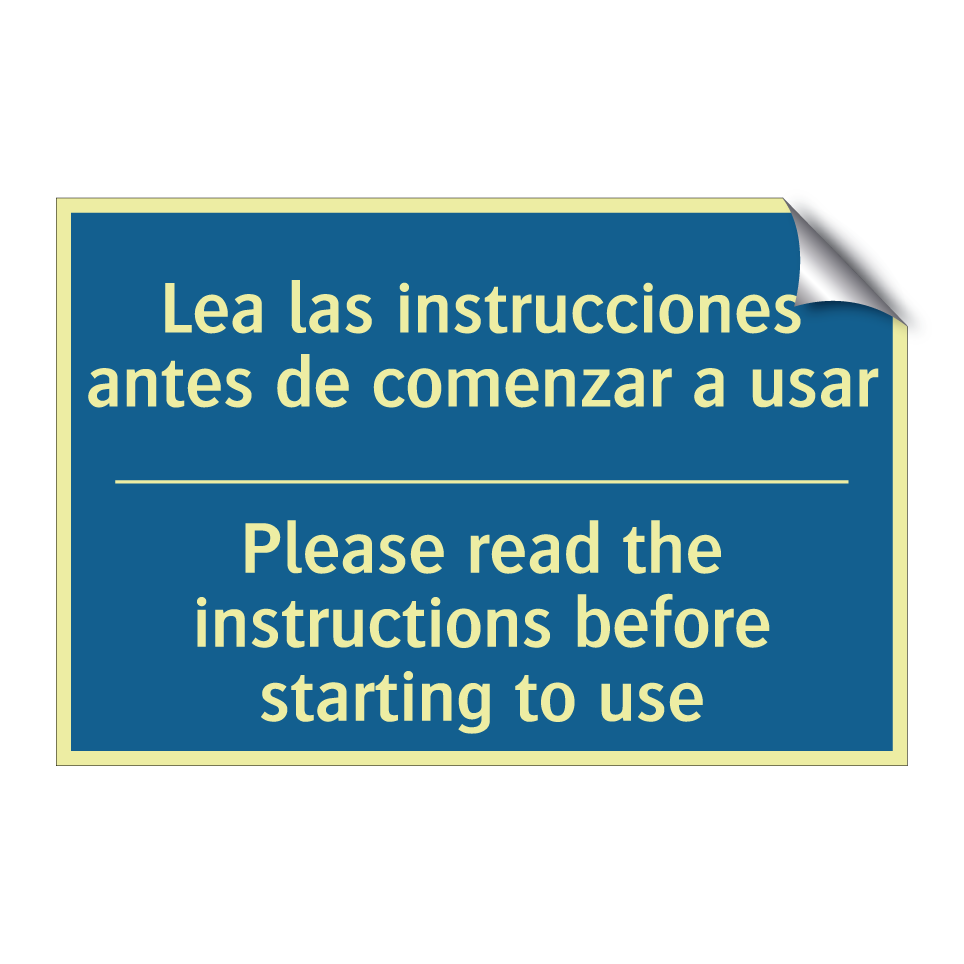 Lea las instrucciones antes de /.../ - Please read the instructions before /.../