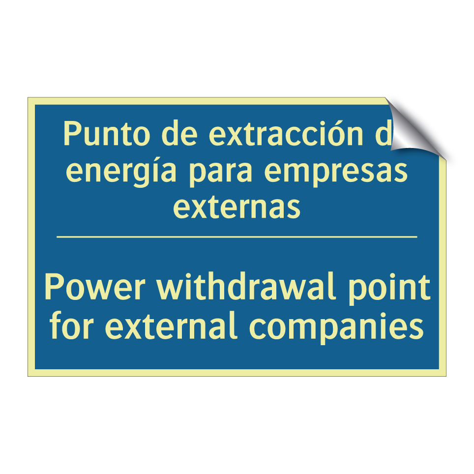 Punto de extracción de energía /.../ - Power withdrawal point for external /.../