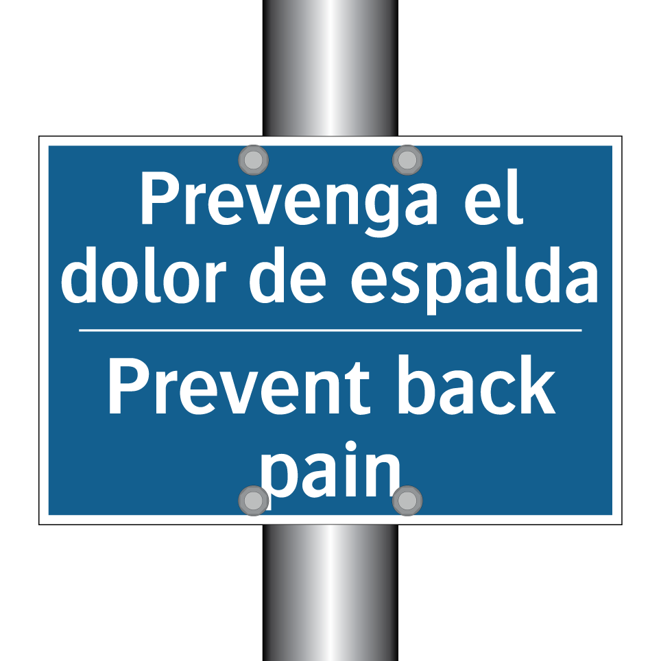 Prevenga el dolor de espalda - Prevent back pain