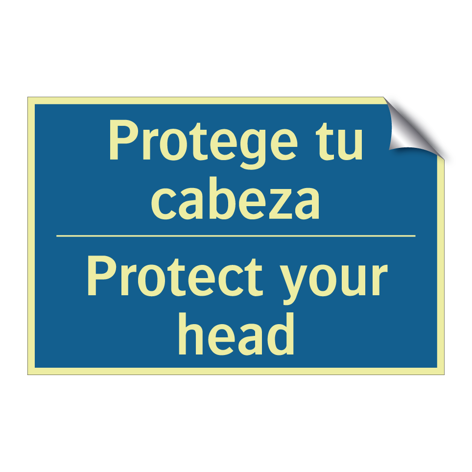 Protege tu cabeza - Protect your head