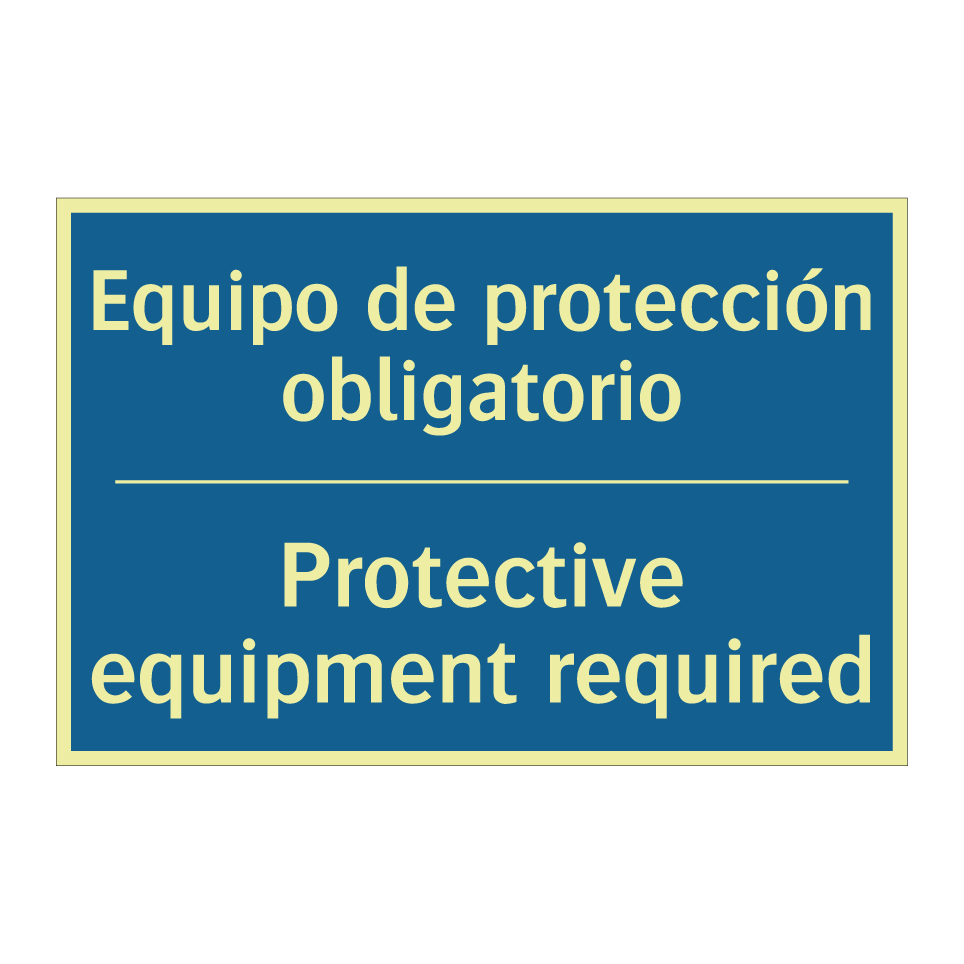 Equipo de protección obligatorio /.../ - Protective equipment required