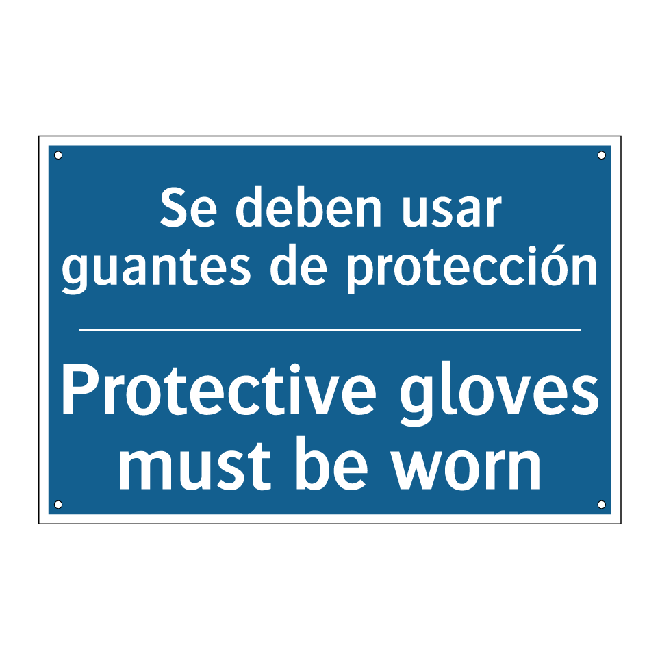 Se deben usar guantes de protección /.../ - Protective gloves must be worn