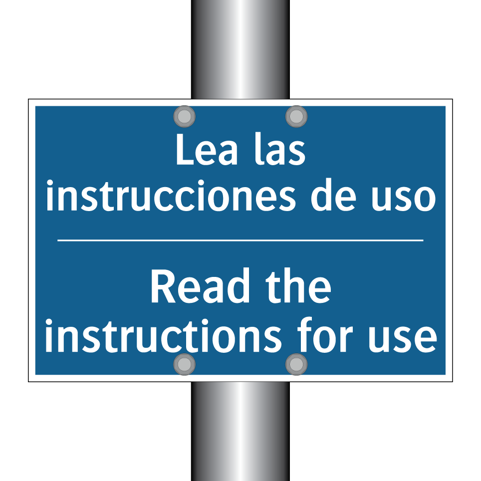 Lea las instrucciones de uso - Read the instructions for use