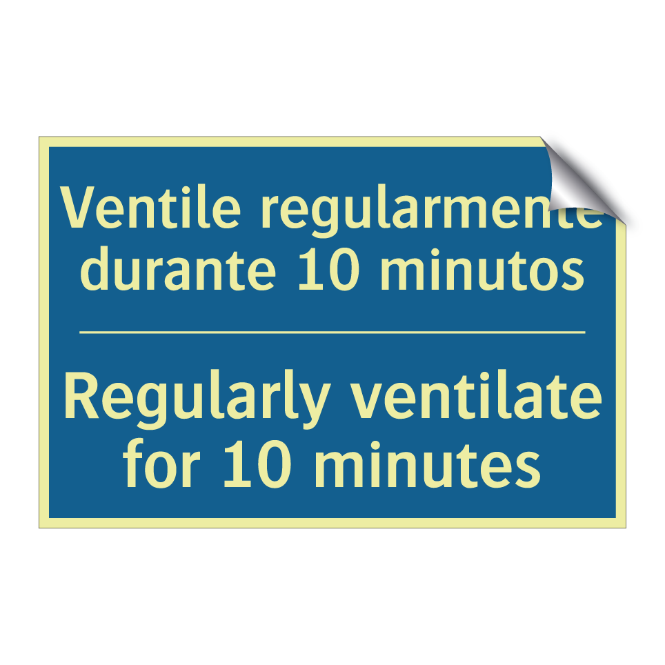 Ventile regularmente durante 10 /.../ - Regularly ventilate for 10 minutes /.../