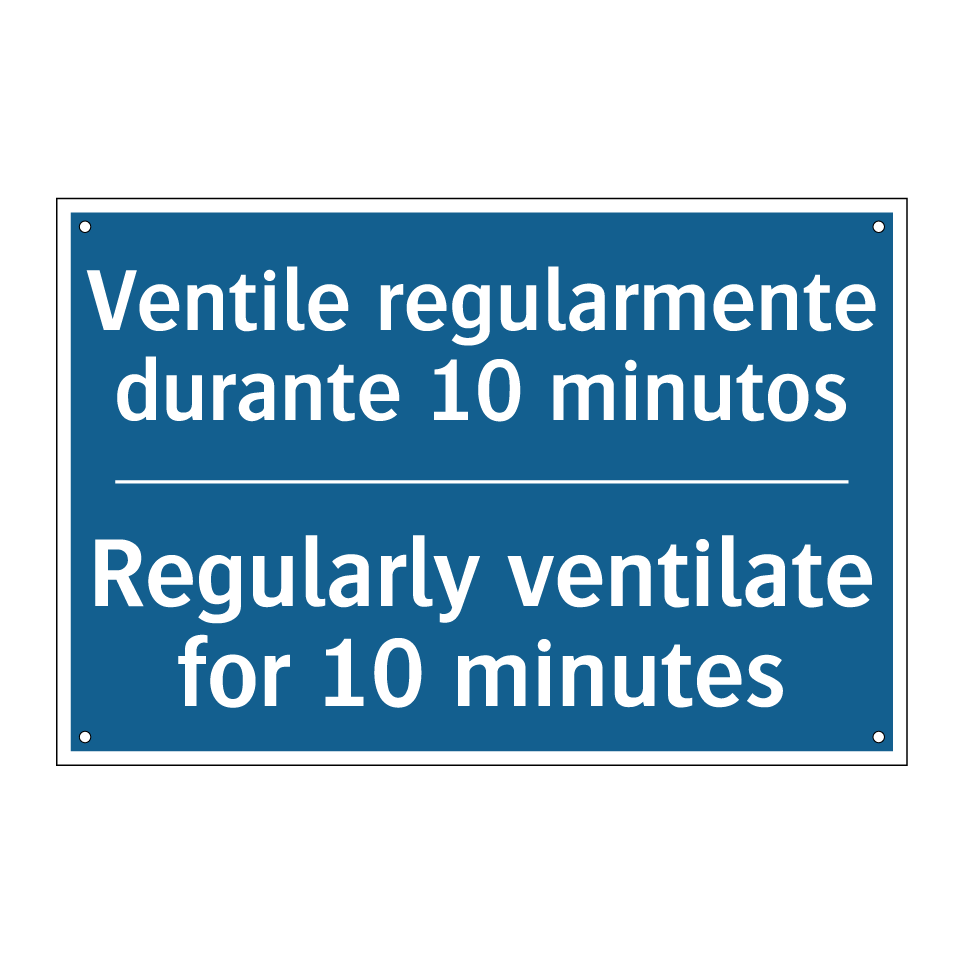 Ventile regularmente durante 10 /.../ - Regularly ventilate for 10 minutes /.../
