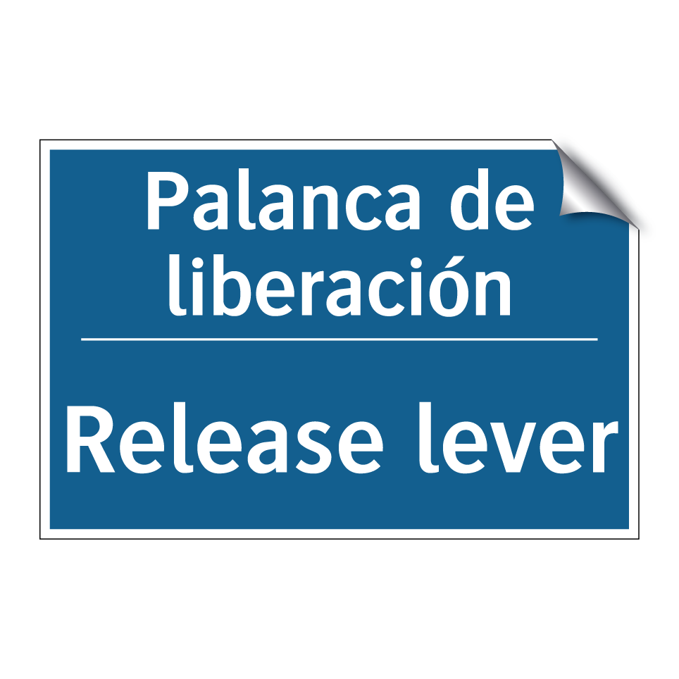 Palanca de liberación - Release lever