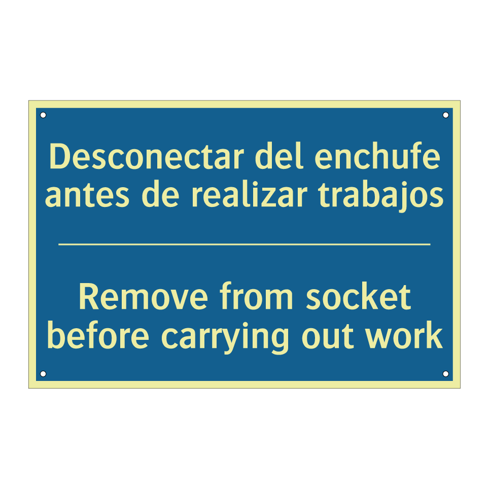 Desconectar del enchufe antes /.../ - Remove from socket before carrying /.../