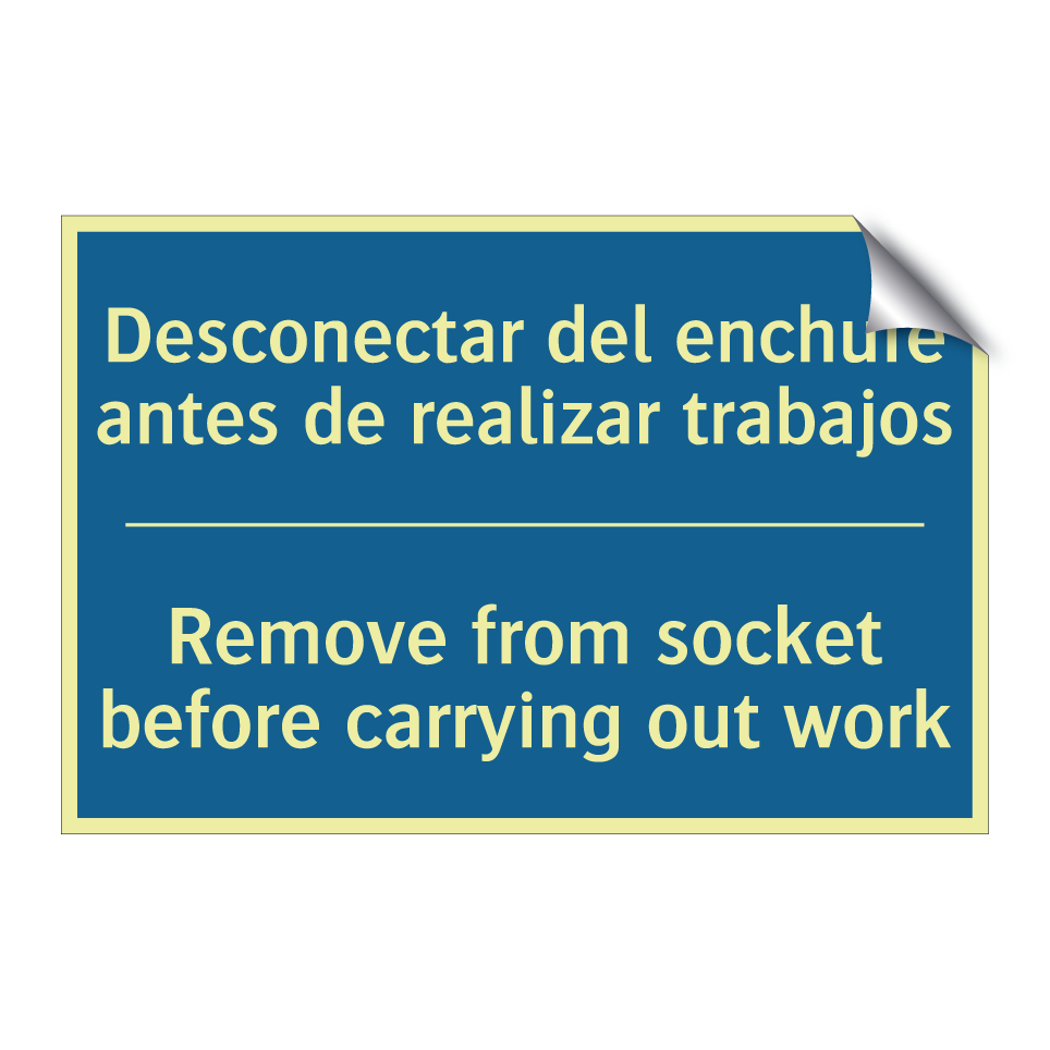 Desconectar del enchufe antes /.../ - Remove from socket before carrying /.../