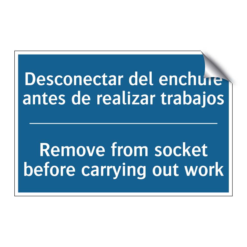 Desconectar del enchufe antes /.../ - Remove from socket before carrying /.../