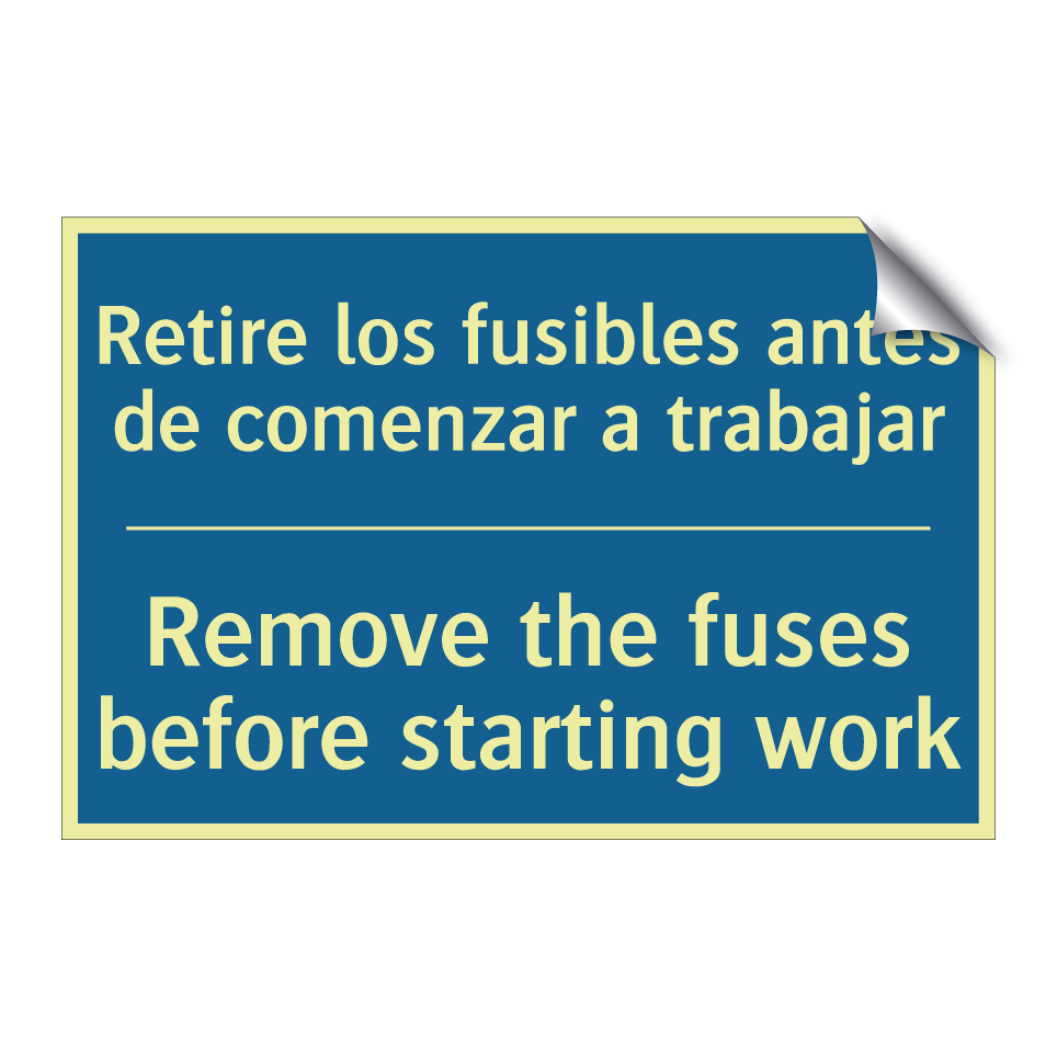 Retire los fusibles antes de comenzar /.../ - Remove the fuses before starting /.../