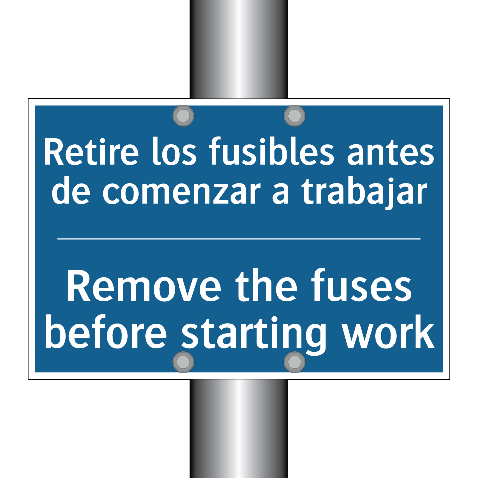 Retire los fusibles antes de comenzar /.../ - Remove the fuses before starting /.../