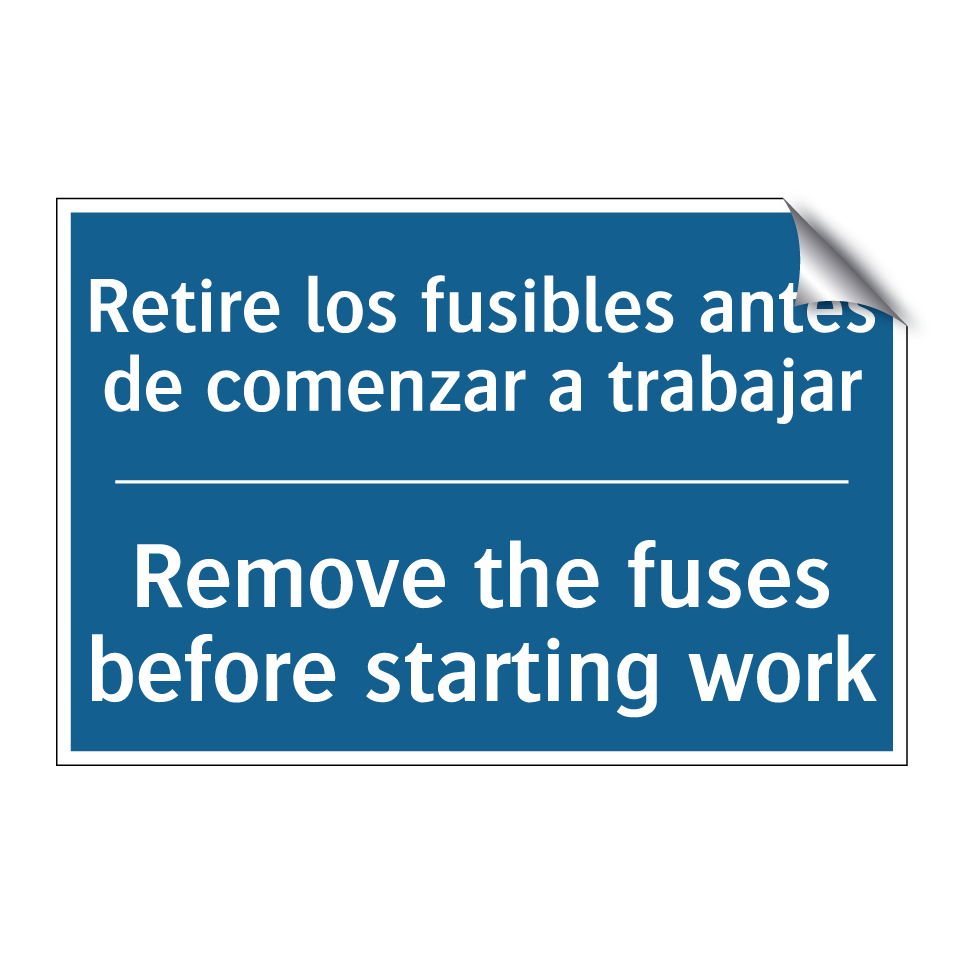 Retire los fusibles antes de comenzar /.../ - Remove the fuses before starting /.../