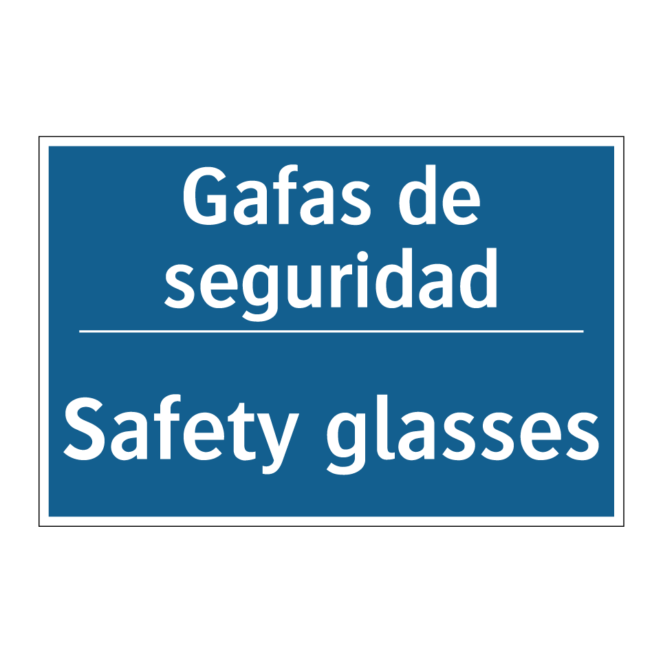 Gafas de seguridad - Safety glasses