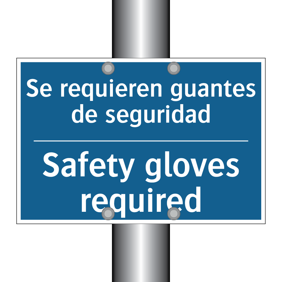 Se requieren guantes de seguridad /.../ - Safety gloves required