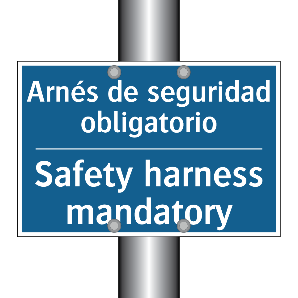 Arnés de seguridad obligatorio - Safety harness mandatory