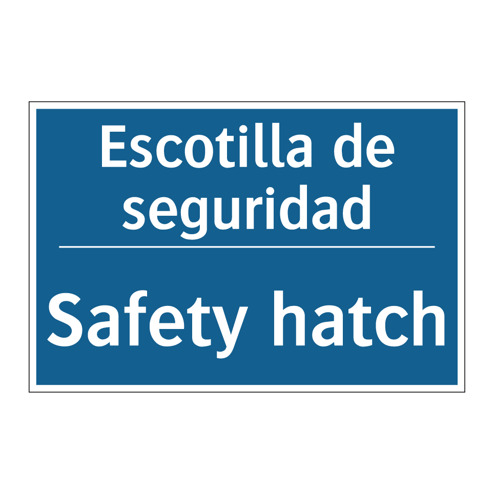 Escotilla de seguridad - Safety hatch