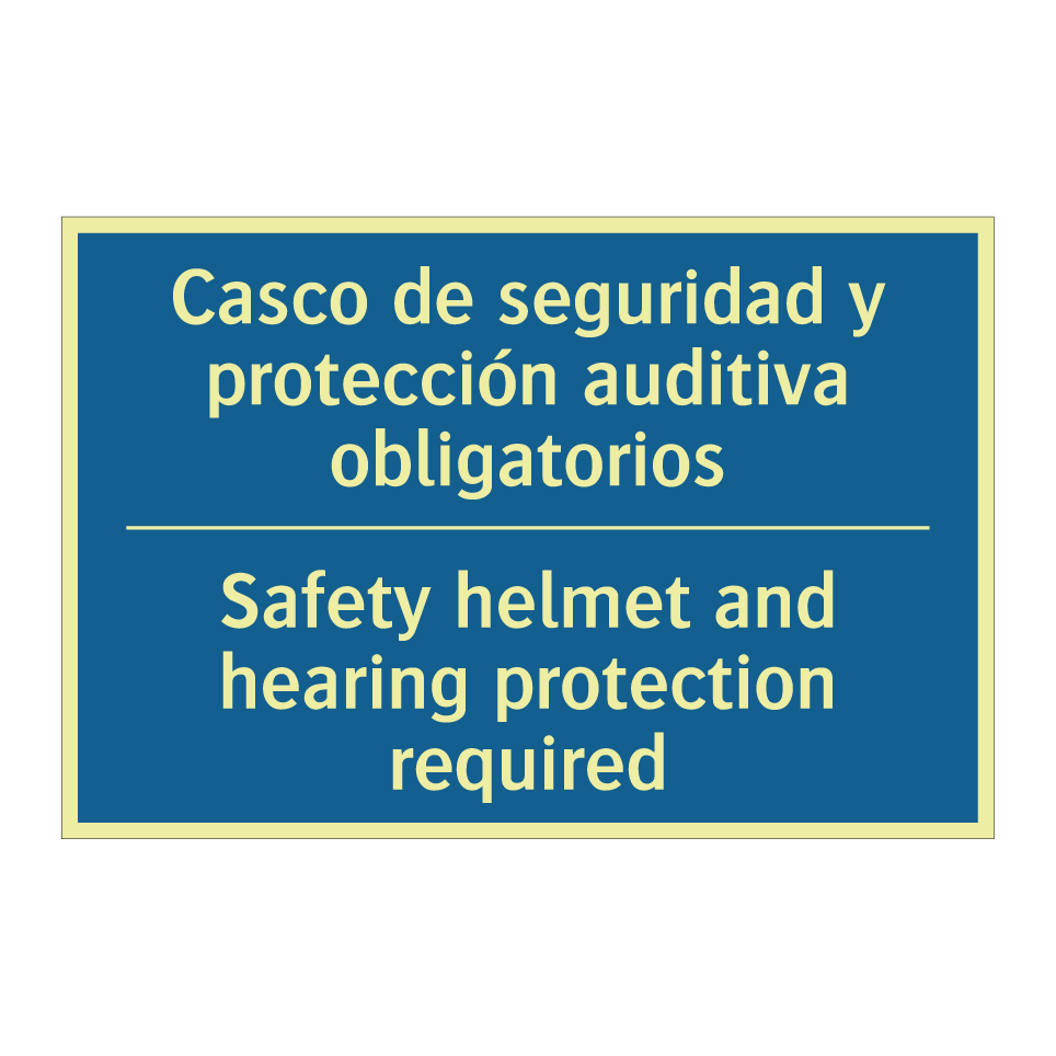 Casco de seguridad y protección /.../ - Safety helmet and hearing protection /.../
