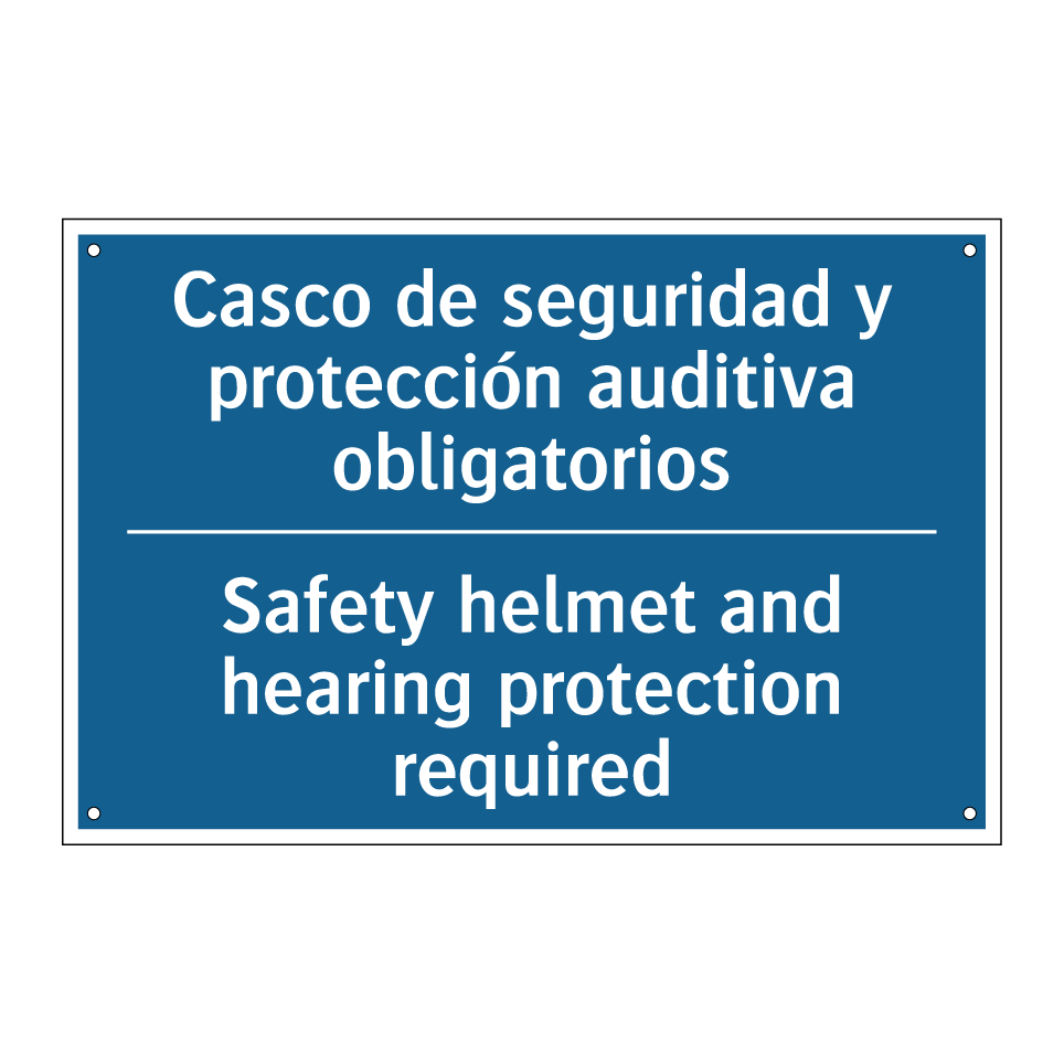 Casco de seguridad y protección /.../ - Safety helmet and hearing protection /.../