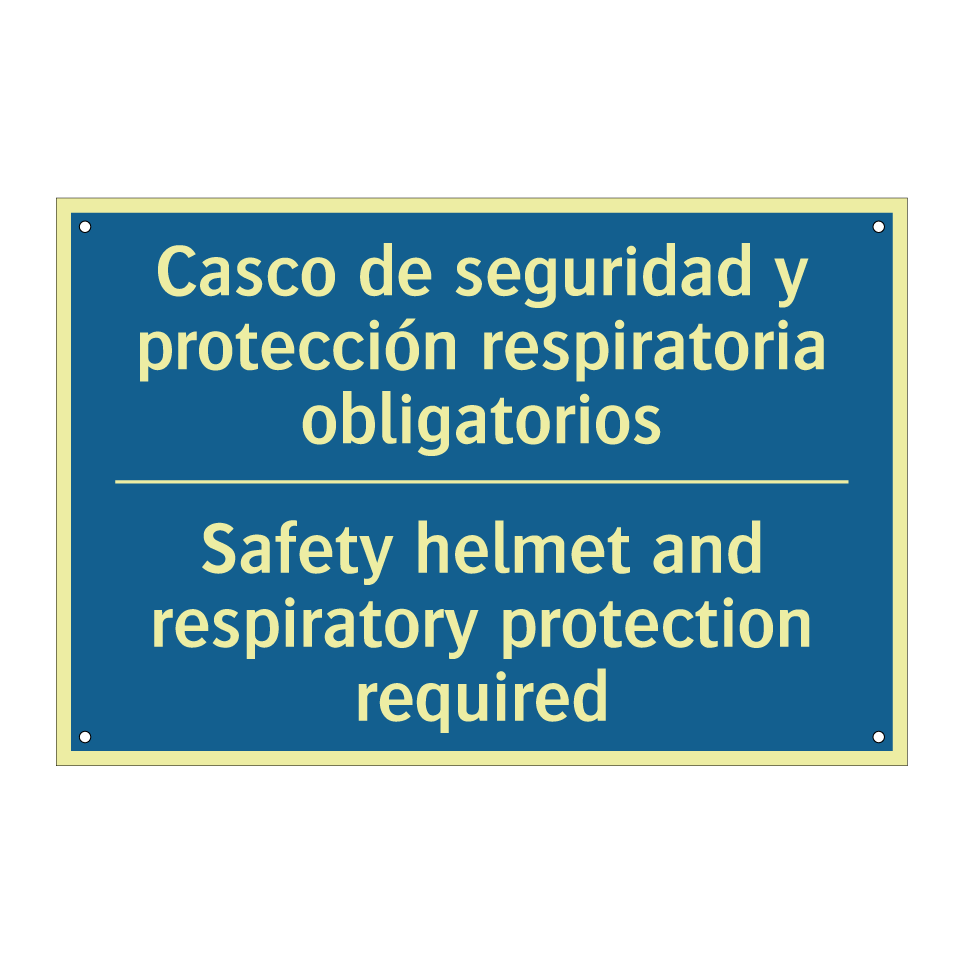 Casco de seguridad y protección /.../ - Safety helmet and respiratory /.../